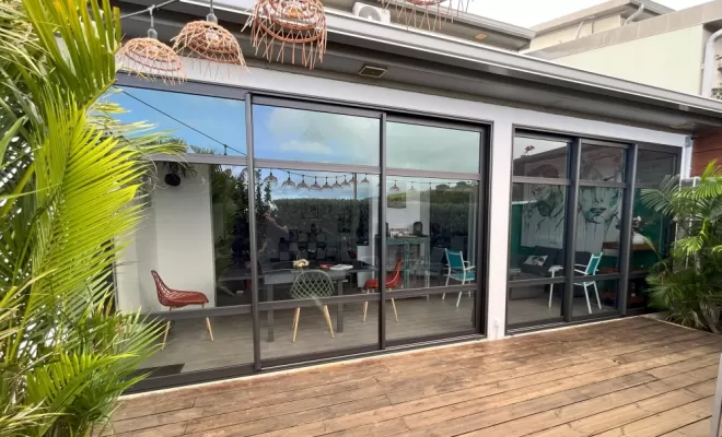 Porte coulissantes 3 Vantaux 3 Rails Inox, Saint-Leu, ALTEC-PROD